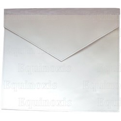 Tablier maçonnique en cuir – Apprenti / Compagnon – 31,5 cm x 36 cm