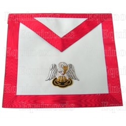 Tablier maçonnique en cuir – RSAA – 18ème degré – Chevalier Rose-Croix – Pélican