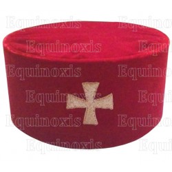 Toque maçonnique – Knights Templar (KT) – Toque du Temple – Taille 55