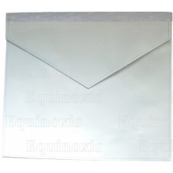 Tablier maçonnique en simili-cuir– Apprenti / Compagnon – 31,5 cm x 36 cm