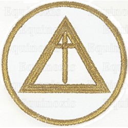 Badge / Macaron GLNF – Arche Royale Domatique – Officier National – Grand Gardien – Brodé machine